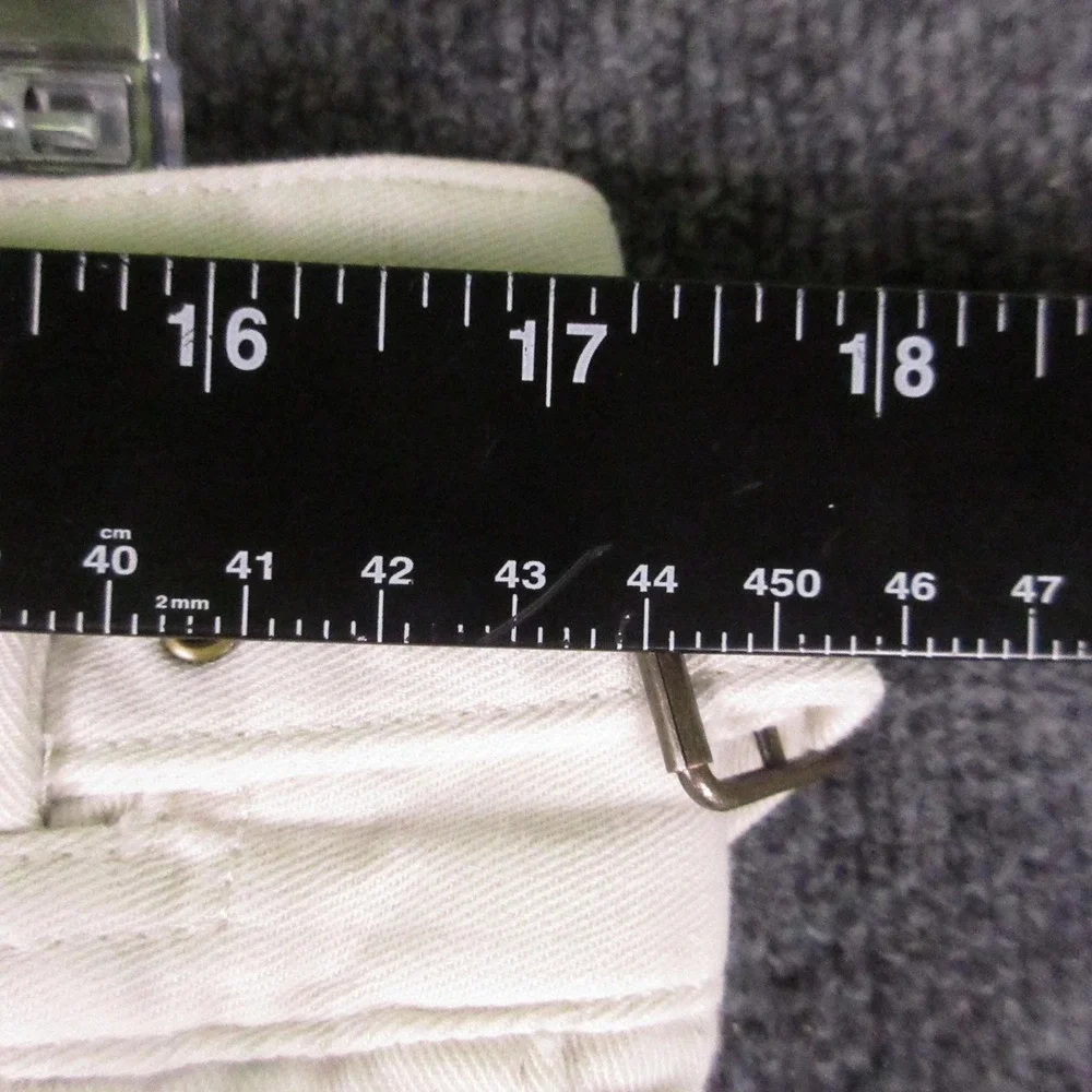 Y2K Banana Republic Cargo Pants Womens 14 Beige Linen Cotton Straight Leg Casual